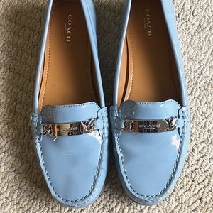 NWOT COACH patent leather loafers
